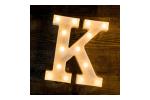 Γράμμα LED μπαταρίας  K 22cm
