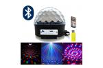 Bluetooth φωτορυθμικό LED φωτεινή μπάλα με USB Mp3 Player & τηλεχειρισμό + Δώρο στικάκι 0307